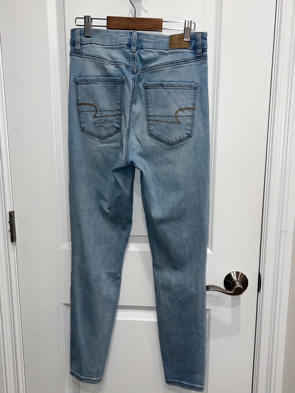 American Eagle Super Hi-Rise Curvy Jegging Jeans Next Level Stretch Size 6 - Picture 3 of 11